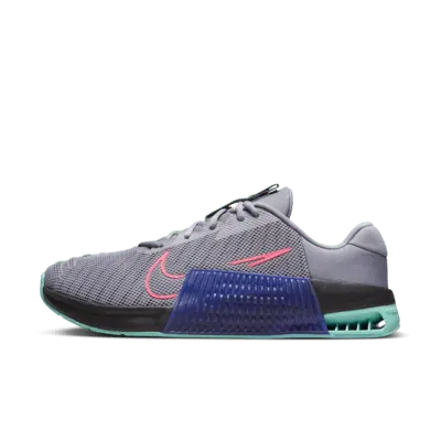 

Кроссовки Nike Metcon 9, цвет Cement Grey/Black/Concord/Hot Punch