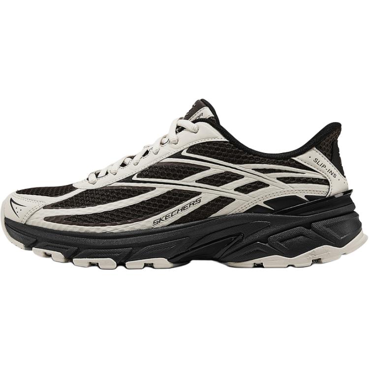 

Skechers Низкие повседневные кроссовки Silver Wing, устойчивые к истиранию, мужские, черно-серые