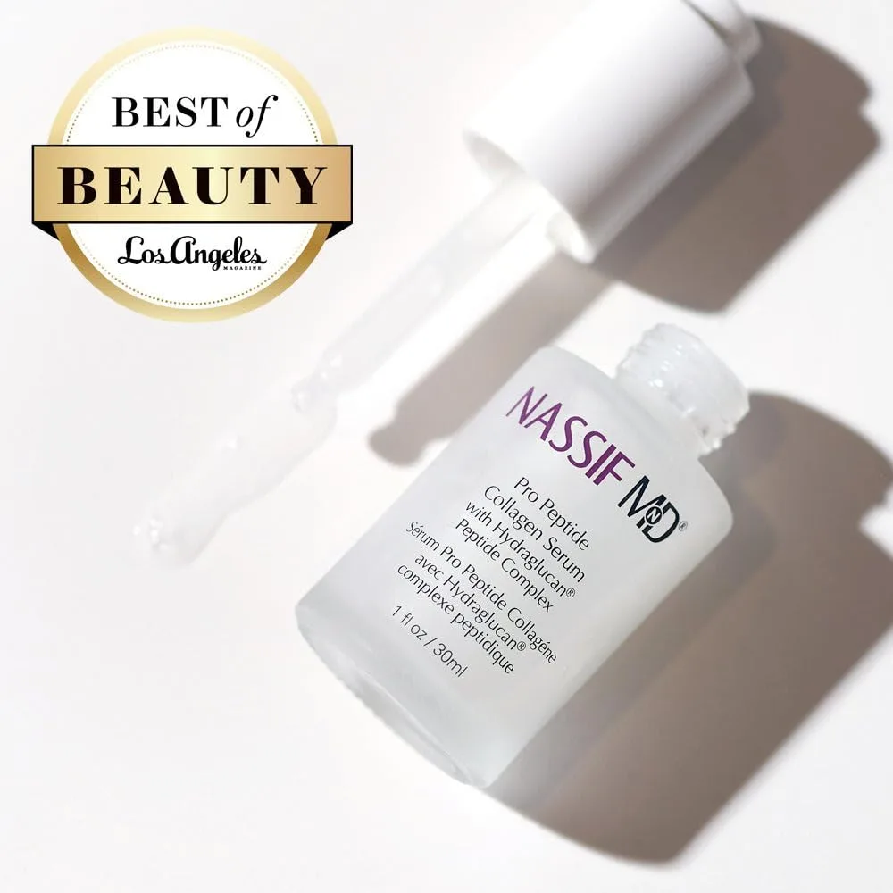 Сыворотка Nassifmd — Pro Peptide Collagen, клинический уровень с премиальными компонентами для увлажненной и, 30 мл — фото 4