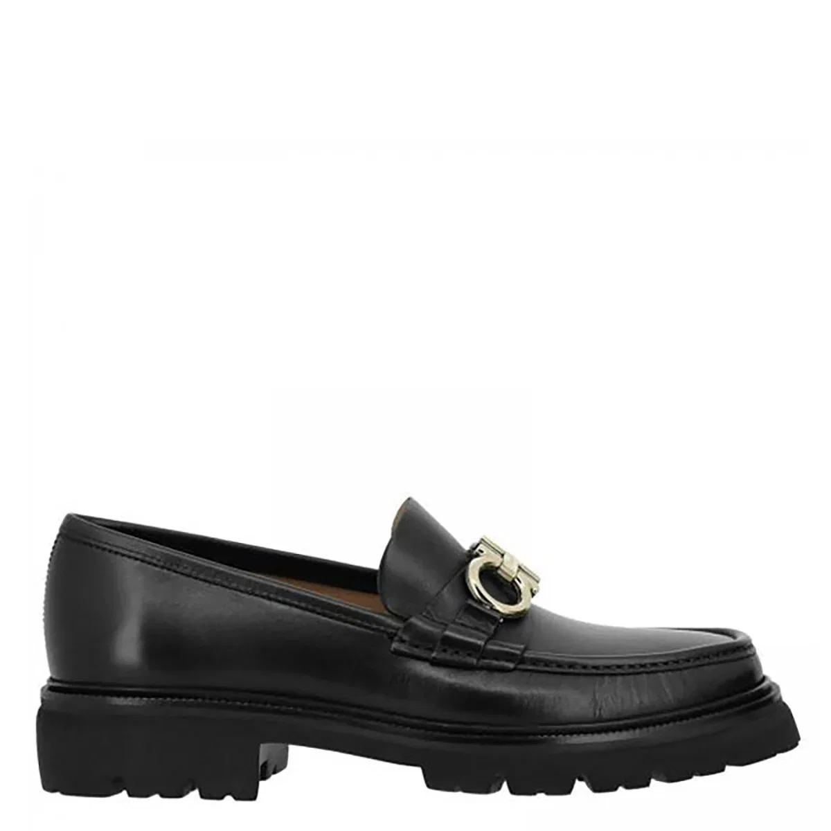 Salvatore Ferragamo Мужские мокасины-лоферы Ferragamo Black Bleecker