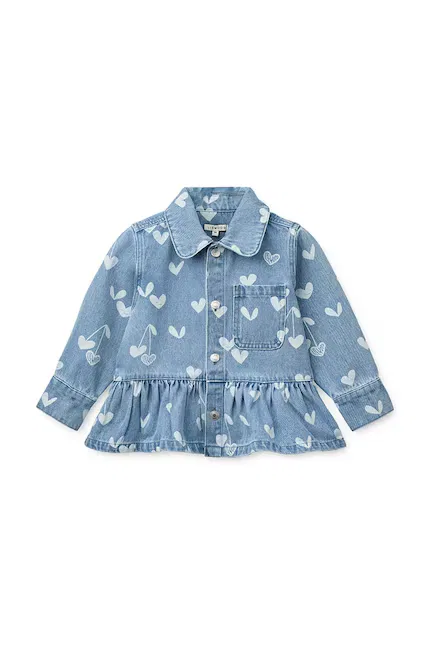 Куртка джинсовая принтованная Kenza Overshirt Liewood, синий — фото 2