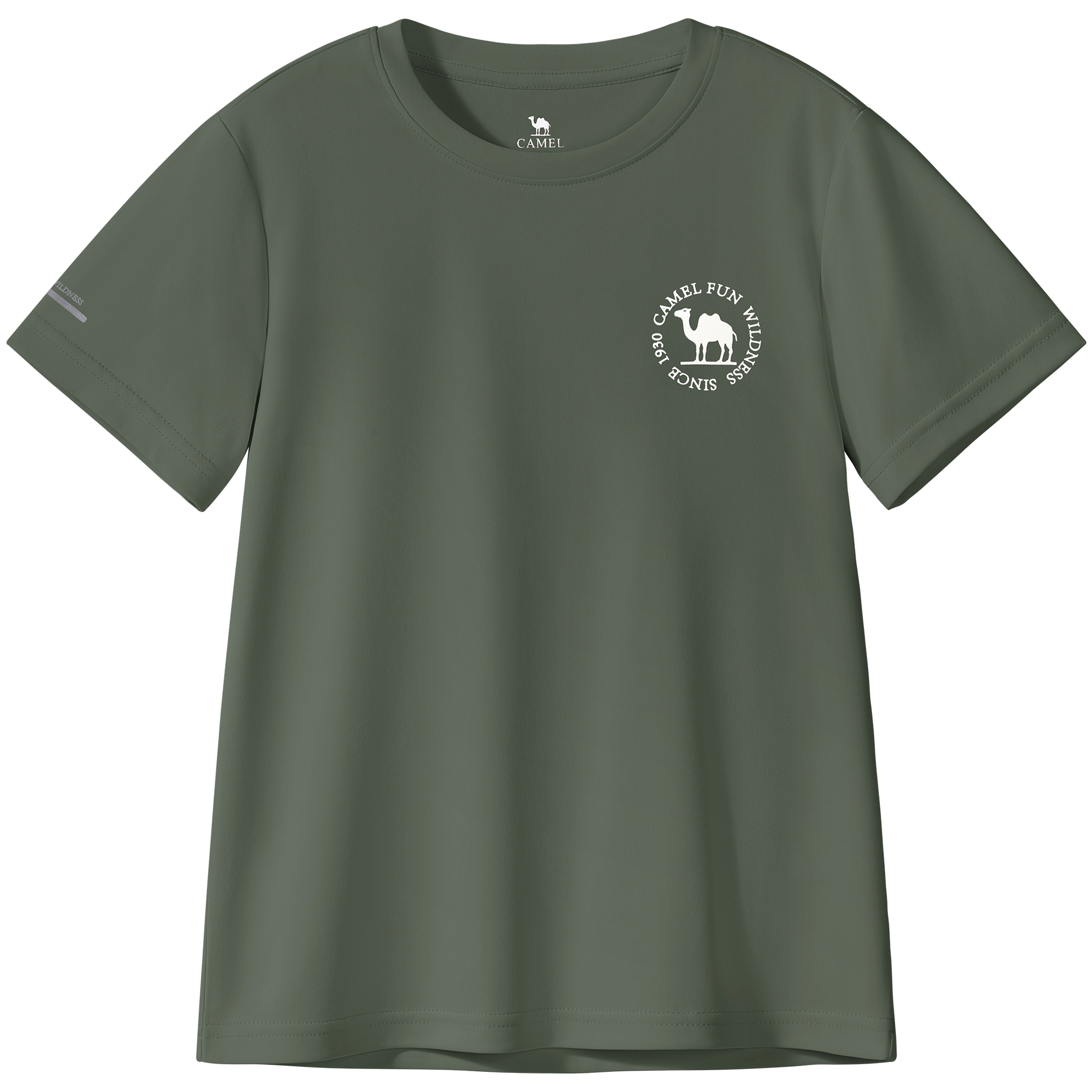 Футболка для детей Crew Neck Moderate CAMEL, infinite белый — фото 2