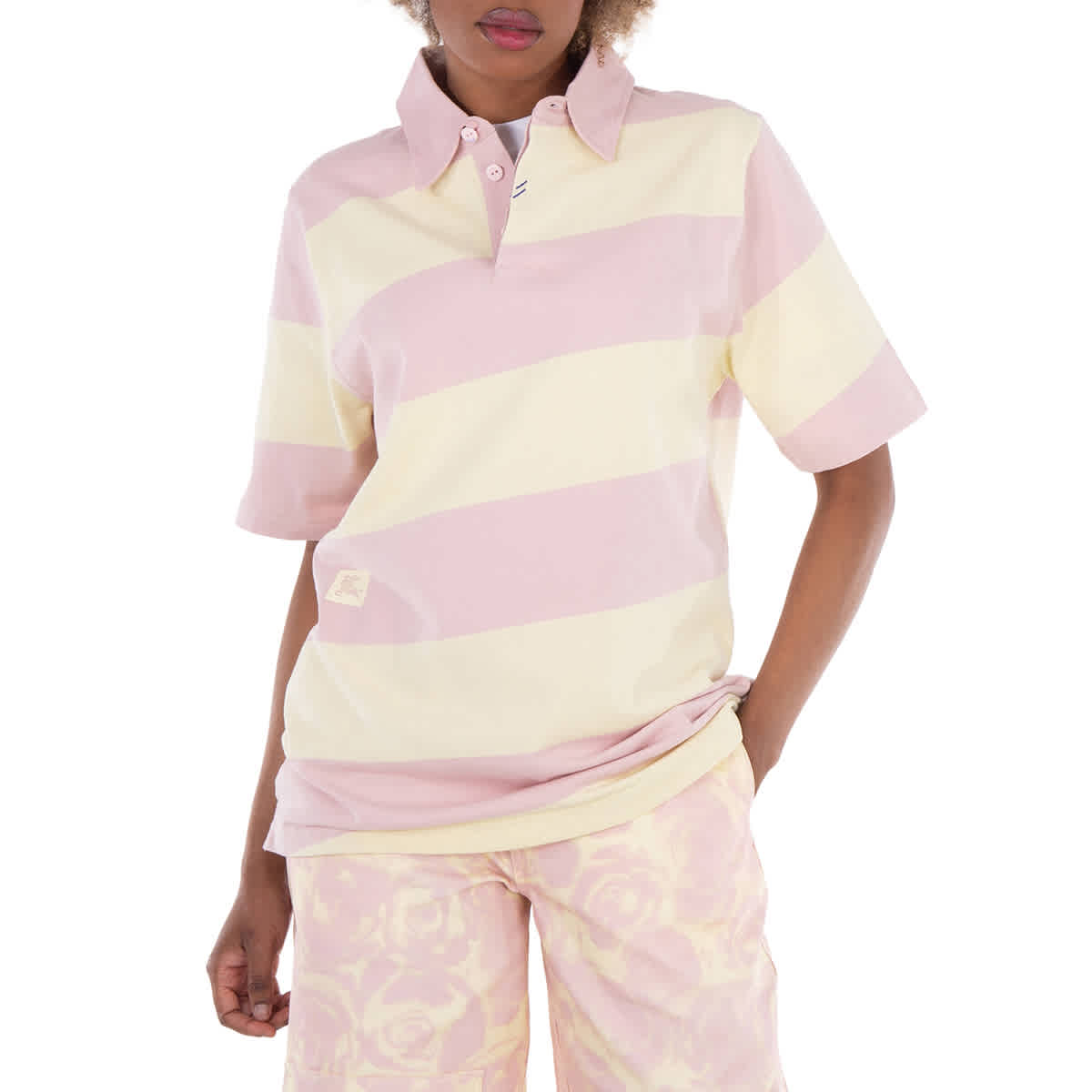 

Рубашка-поло Burberry с короткими рукавами, Cameo Ip Pattern