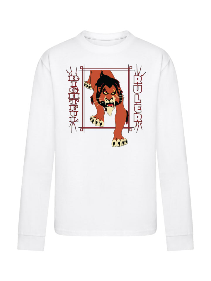 

Футболка F4NT4STIC Langarm T-Shirt Disney Bösewichte Ruler, белый