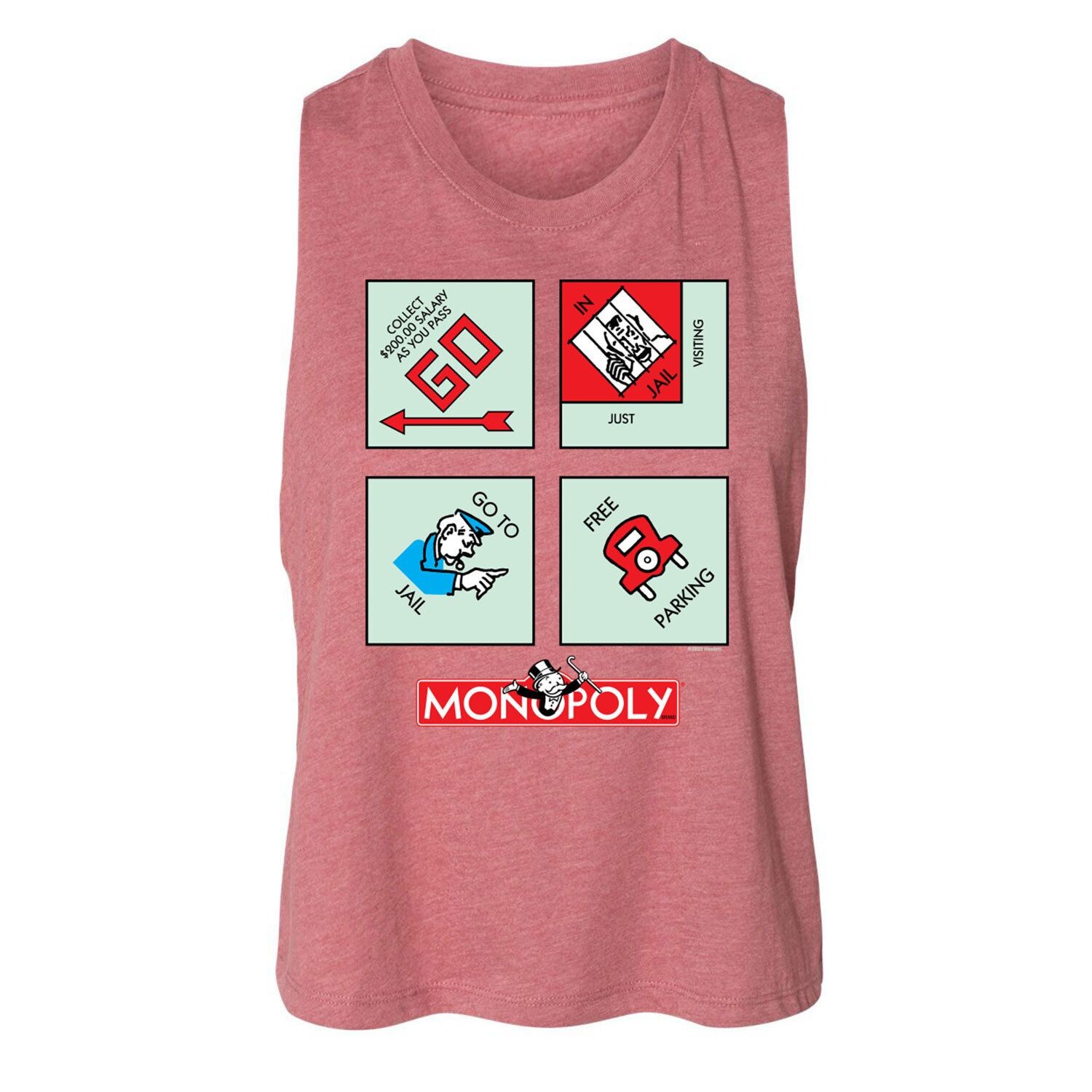 

Майка для юниоров Monopoly Racerback Licensed Character, розовый