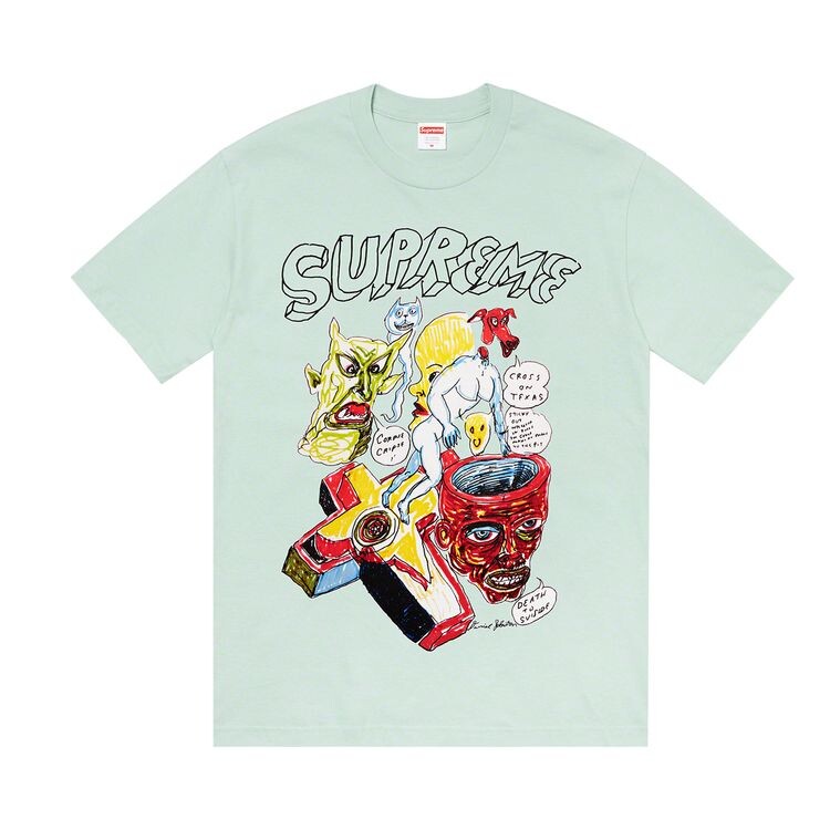 

Футболка Supreme x Daniel Johnston Tee Light Teal, бирюзовый