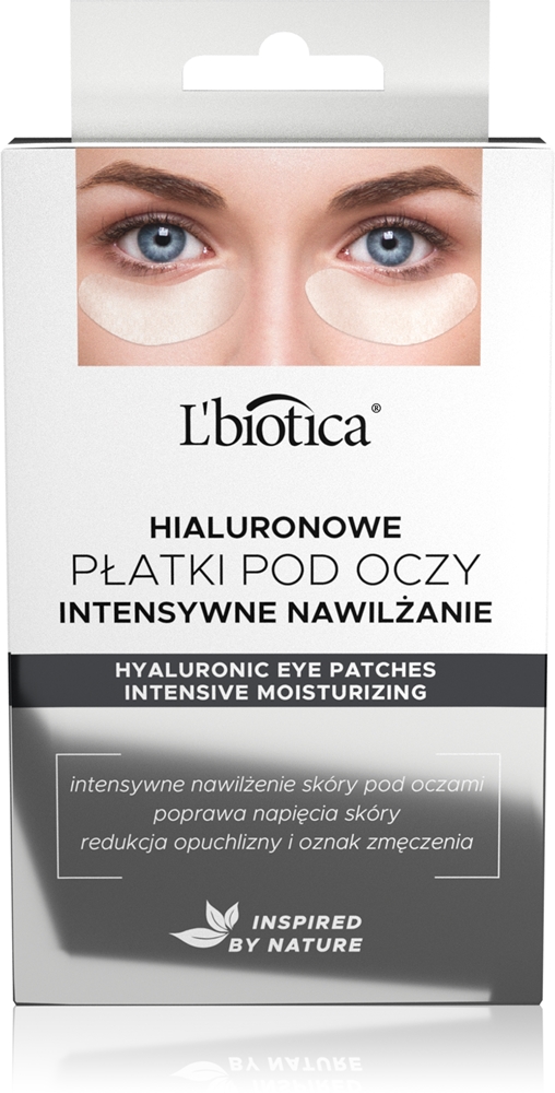 

Патчи для глаз гиалуроновая интенсивно увлажняющая маска для глаз L’Biotica, 3× 2 шт