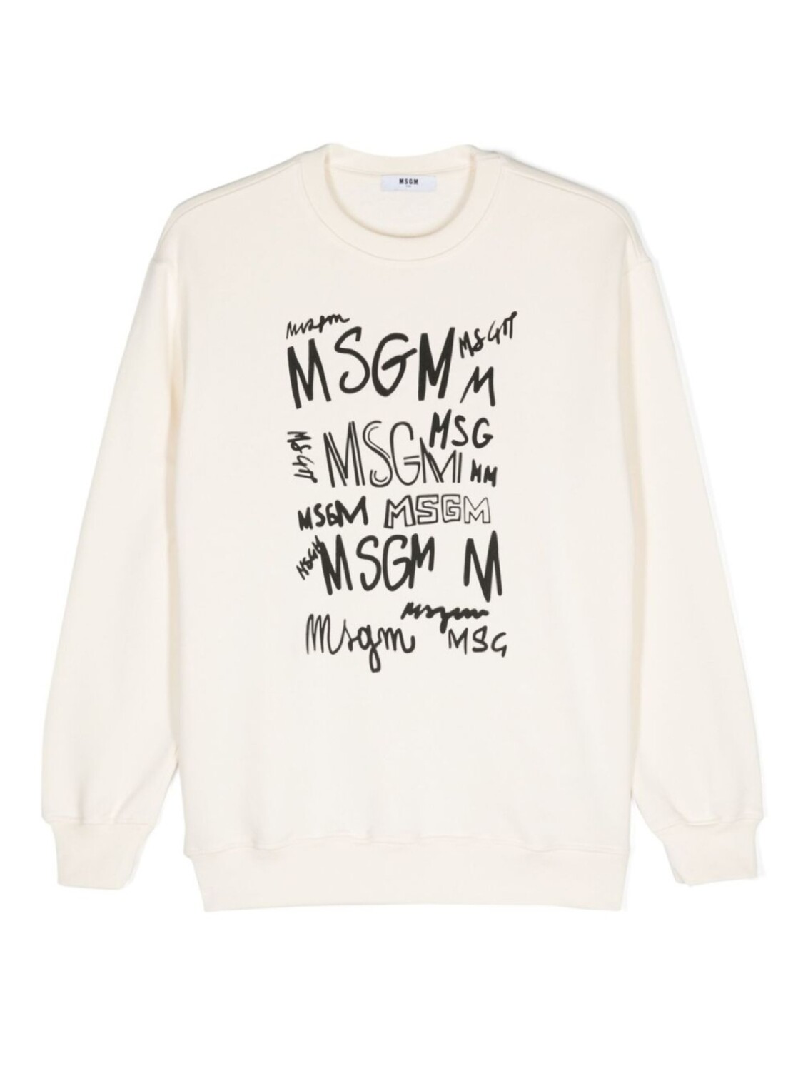 

MSGM Kids хлопковая толстовка с логотипом, белый