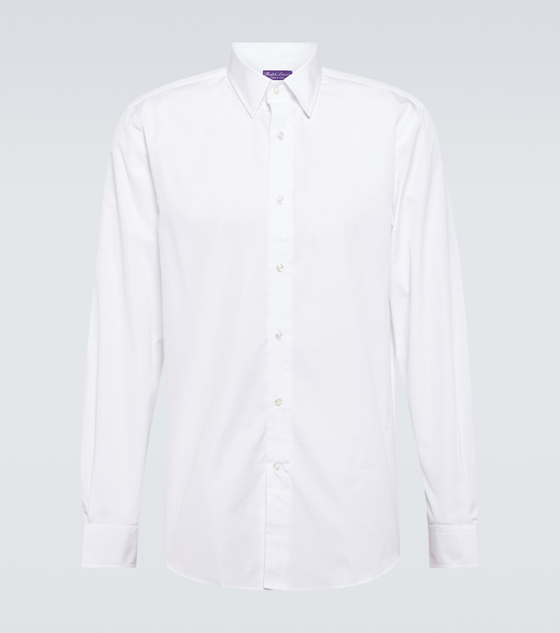 

Хлопковая рубашка Ralph Lauren Purple Label, белый