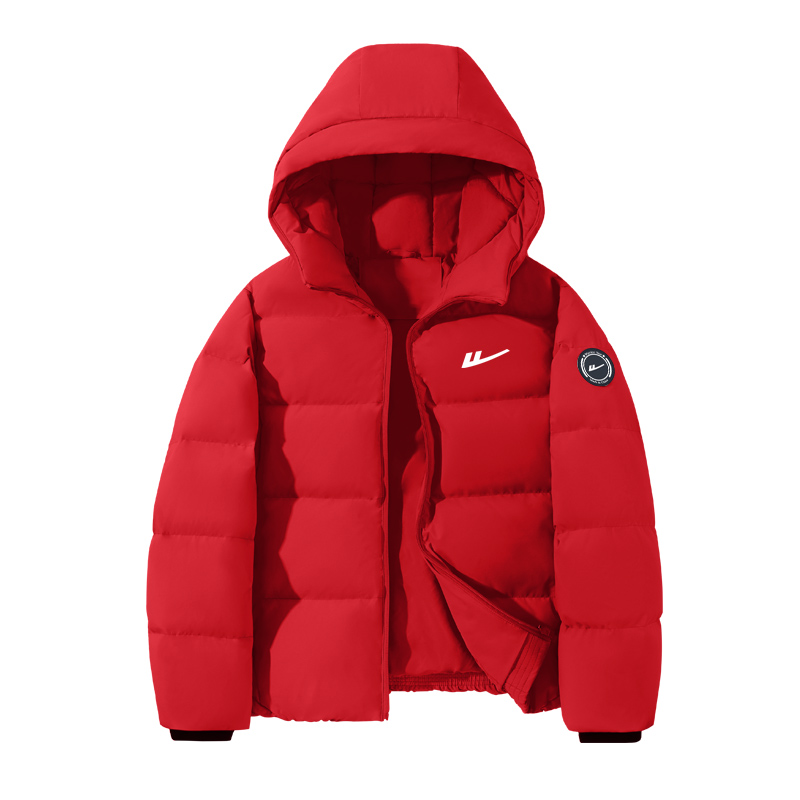 Детская пуховая куртка с капюшоном Moderate Down Jacket Moderate Waterproof WARRIOR, черный/h белый logo k+h round logo left sleeve woven label hook-and-loop k — фото 2