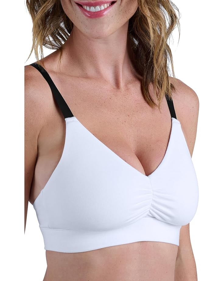 

Бюстгальтер MeUndies Curvy Feel Free Ruched Bralette, белый
