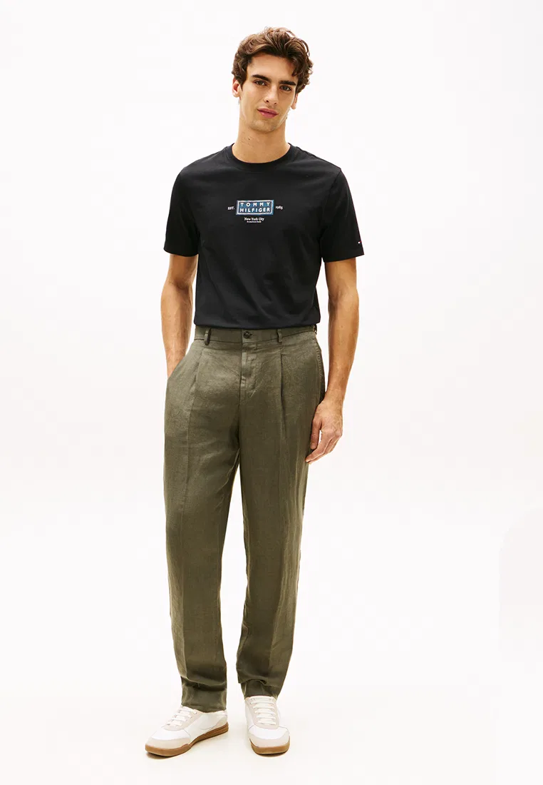 Футболка с круглым вырезом, Heritage Logo Jersey, TH Mainline Tommy Hilfiger, черный — фото 4