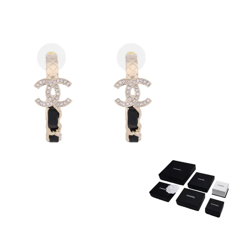 

Серьги креолы CHANEL