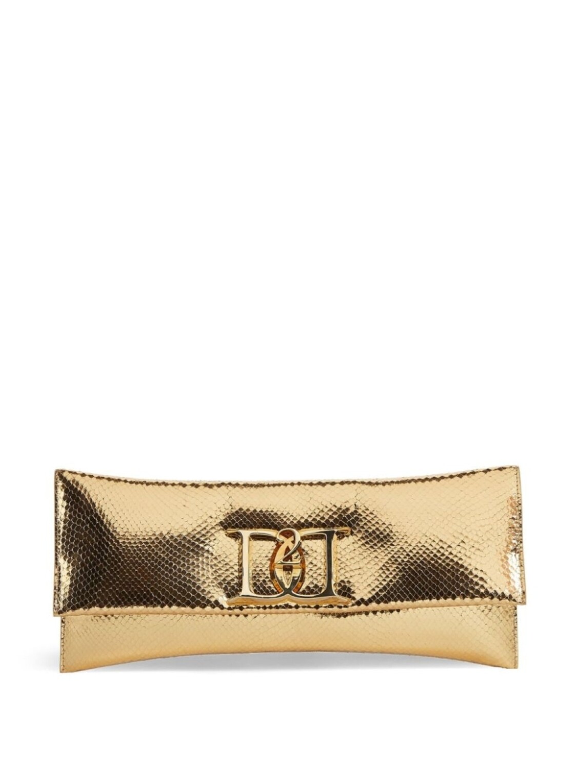 

DSQUARED2 клатч с логотипом, золотистый