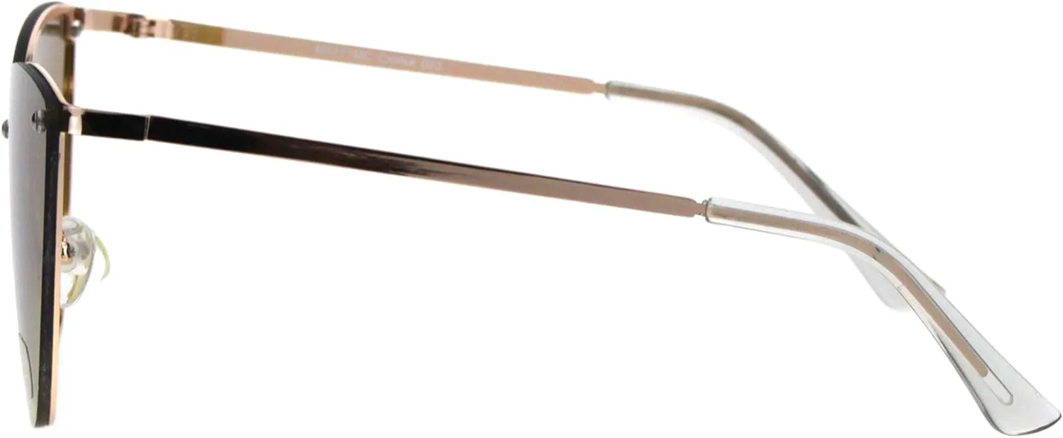 

Женские солнцезащитные очки PASTL «кошачий глаз» с металлическими оправами и линзами градиентного цвета, защита от УФ-излучения UV 400, Gold (Brown Yellow)