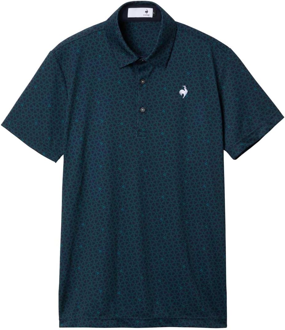 

Мужская рубашка-поло Coq Sportif LG5FHS14M с коротким рукавом, размер S, влагоотводящая, быстросохнущая, эластичная, с защитой от УФ-излучения, для игры в гольф Le Coq Sportif, темно-синий