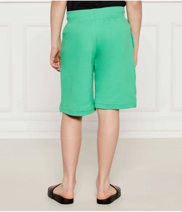 Шорты relaxed fit Hugo Kids, зеленый — фото 3