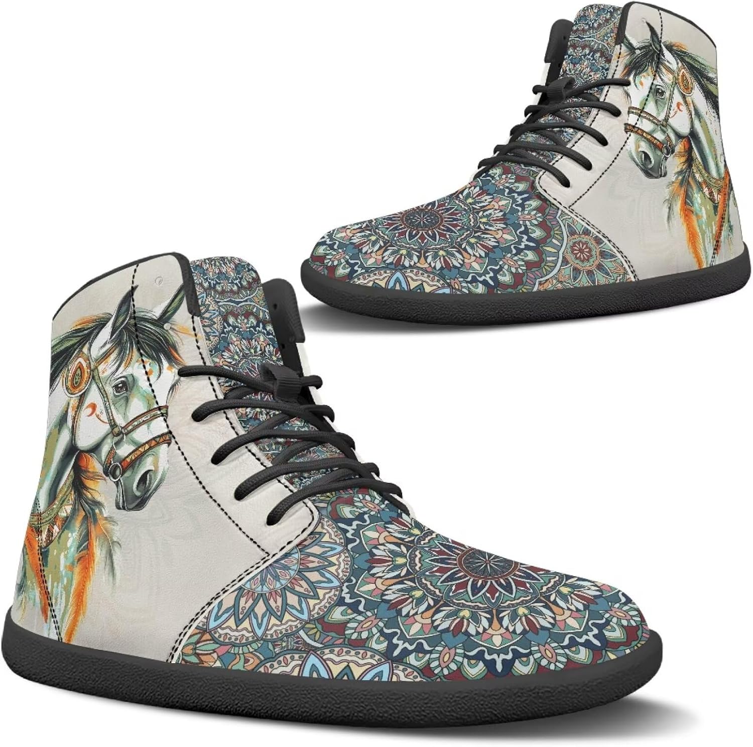 

Мужские широкие высокие кеды-босоножки, женские кроссовки для ходьбы с нулевым уклоном, повседневные кроссовки с амортизированной поддержкой голеностопа, черная подошва, размер 5-13,5 Qoiuvncy