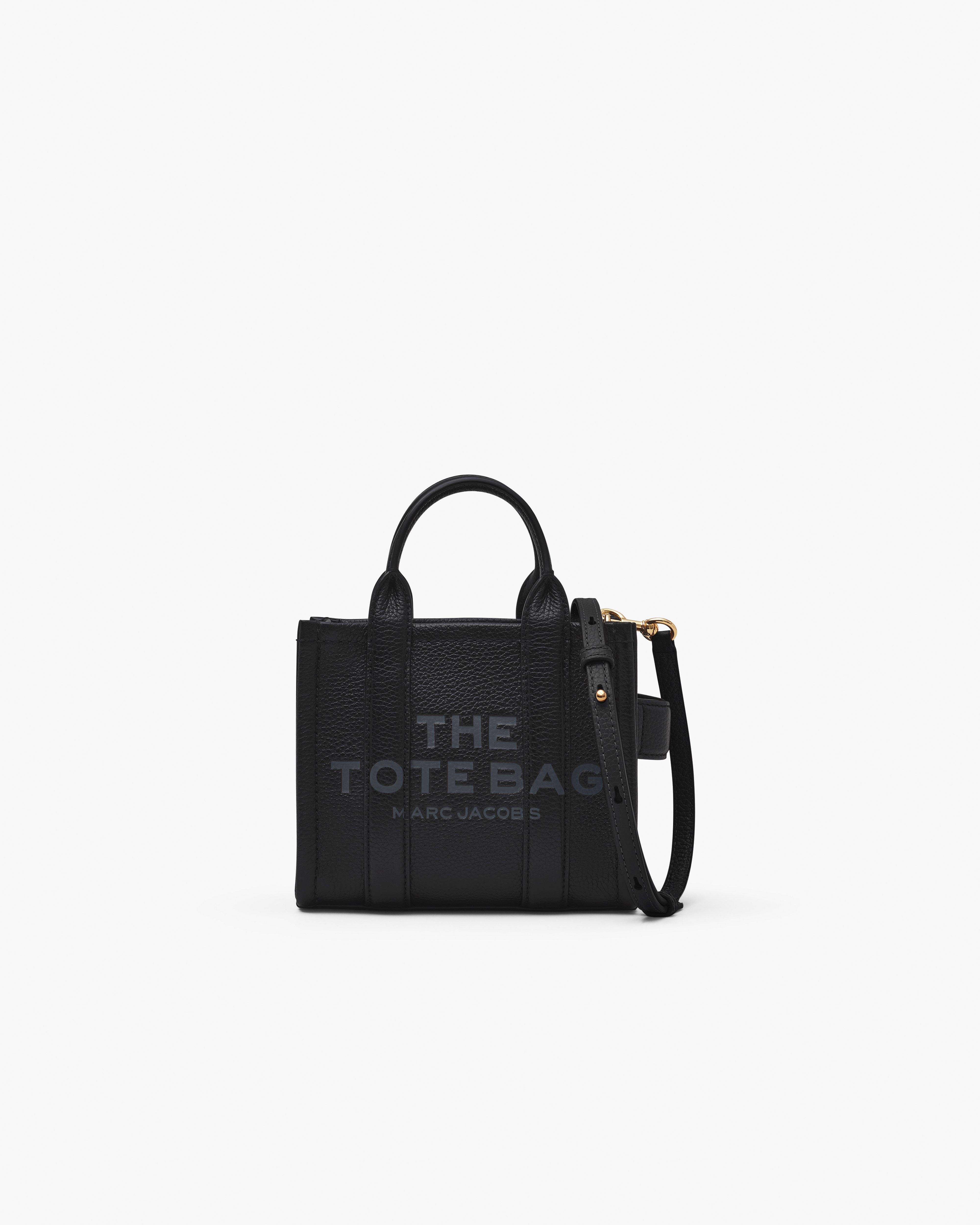

Кожаная сумка-тоут через плечо Marc Jacobs, черный