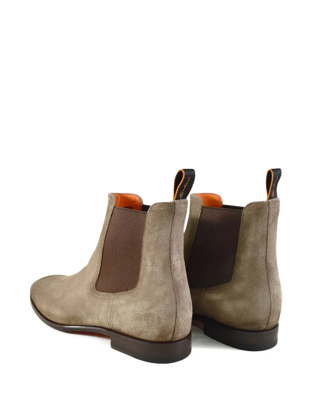 Челси-ботинки Archerboot с петлей для натягивания Santoni, бежевый — фото 3