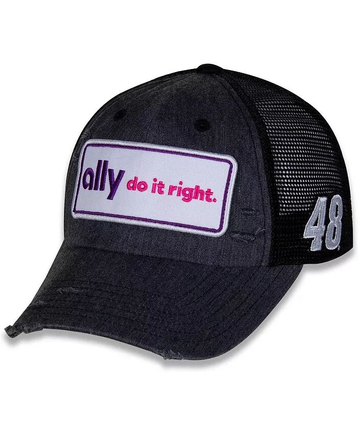 

Мужская черная бейсболка Alex Bowman Retro Patch Snapback Adjustable Hendrick Motorsports Team Collection