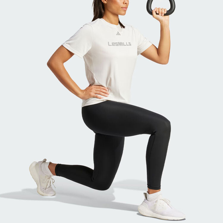 Футболка LES MILLS женская белая Adidas — фото 4