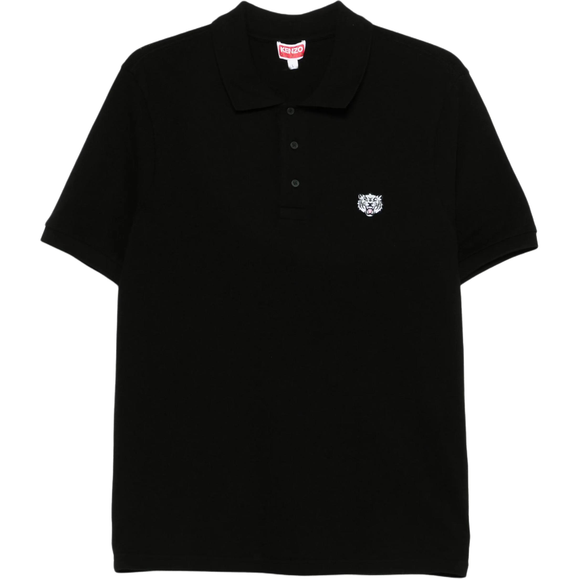 

Поло с коротким рукавом и нашивкой с логотипом KENZO, черный