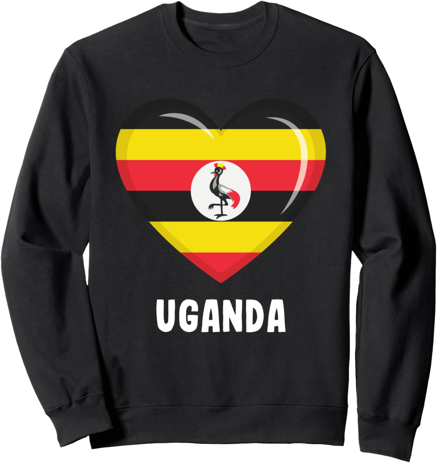 

Толстовка с флагом Уганды, Толстовка с символикой Уганды Uganda Flag Clothing, черный