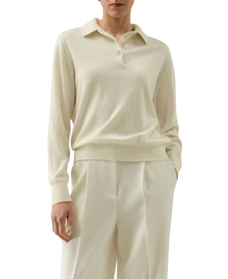 

Женская детская кашемировая рубашка-поло LILYSILK, Cloud