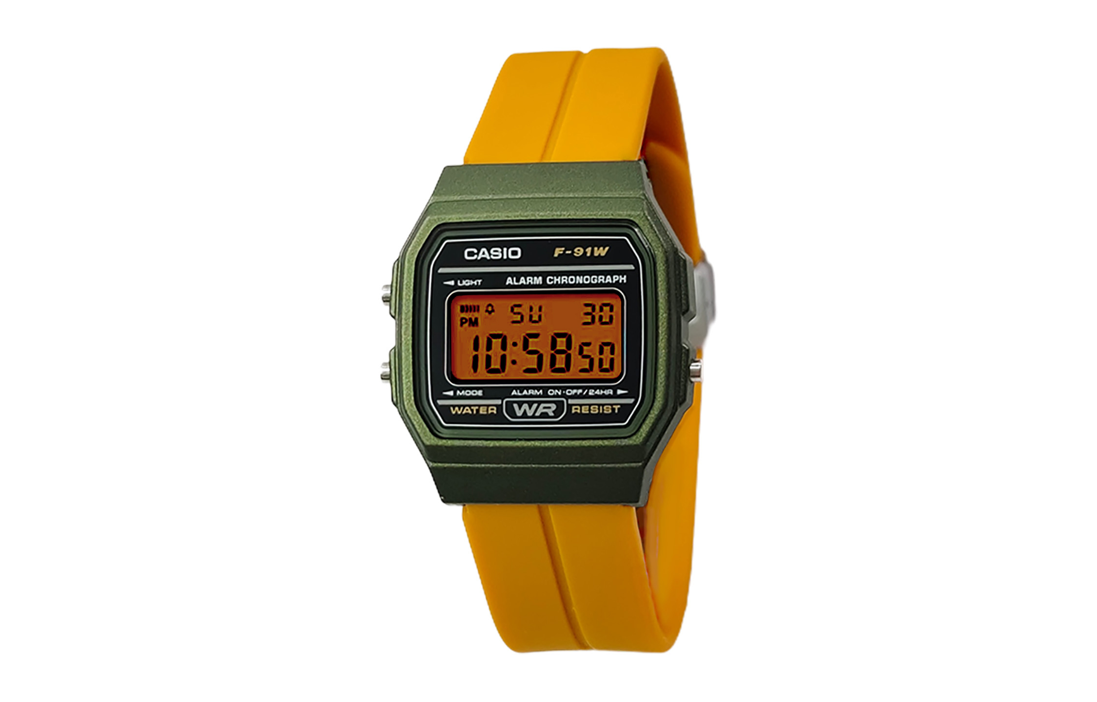 

CASIO Кварцевые часы Retrofit Series с силиконовым ремешком, мужские часы с черным циферблатом