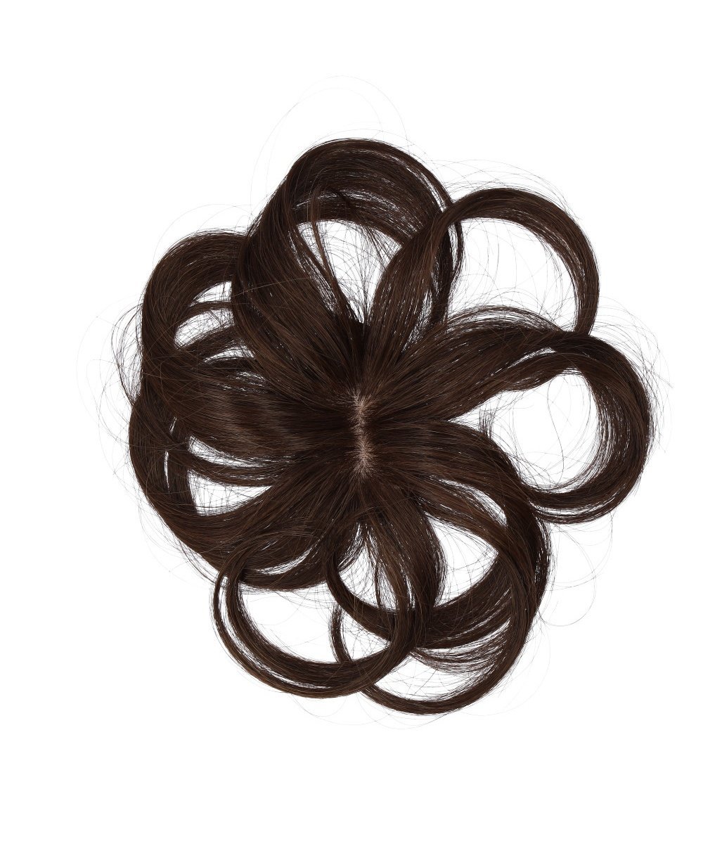 Парик для маскировки седины Priscilla, тип макушки ST-004 Backyard Family, 3A. Dark Brown