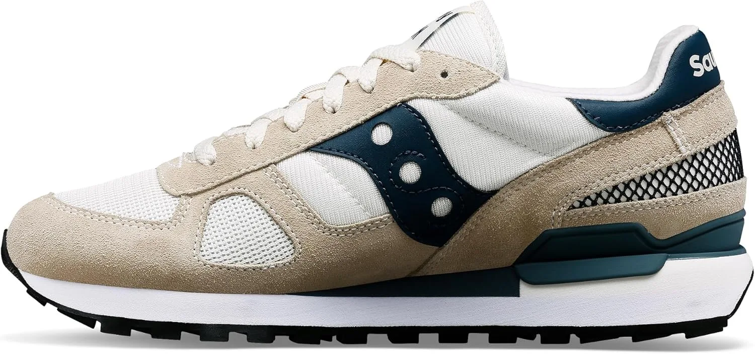 Мужские винтажные кроссовки Saucony Jazz Original, белый/темно-синий — фото 3