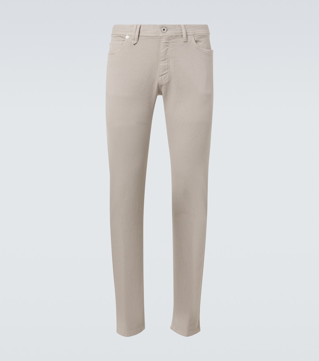 

Средневысокие узкие джинсы Brioni, песочный