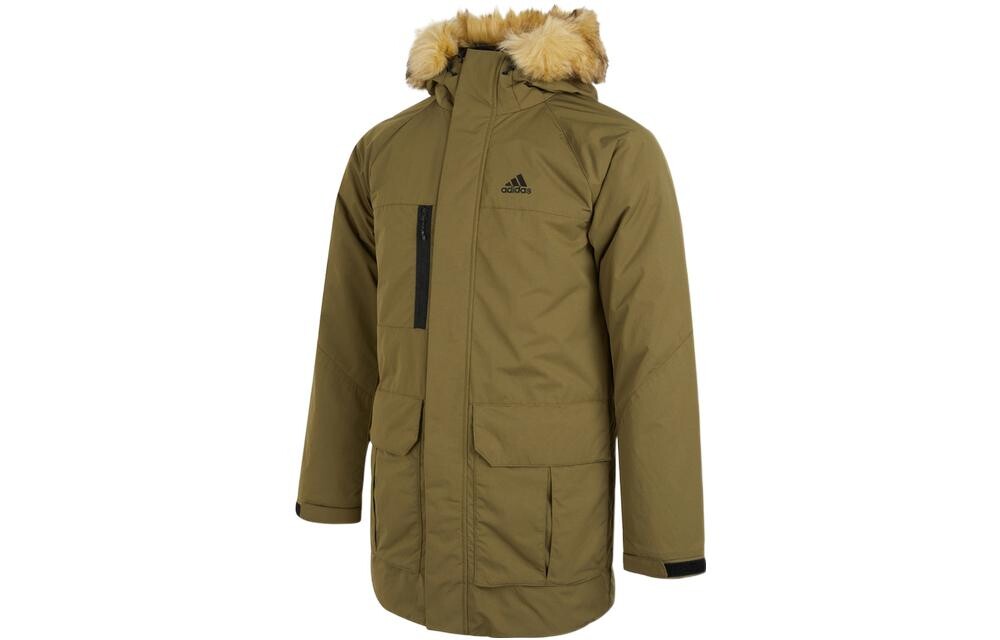 

Пуховик мужской зеленый Adidas, зеленый
