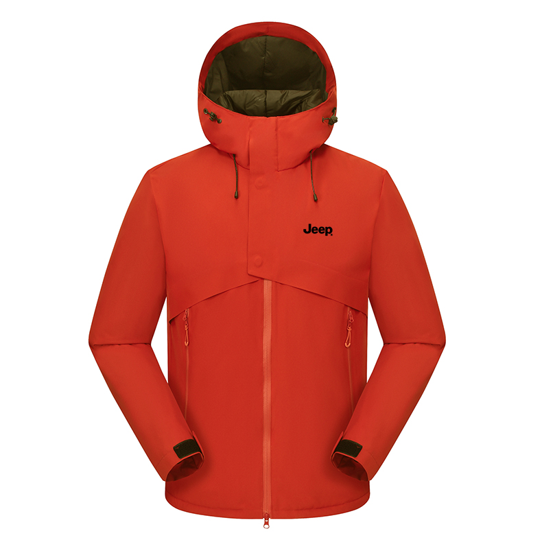 

Пуховик Unisex с капюшоном Moderate Hard Shell Jeep, red