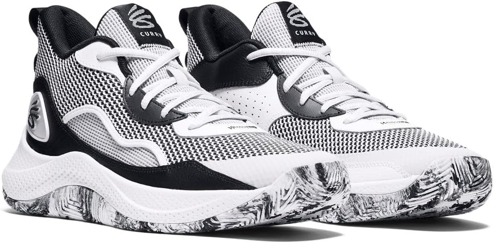 Under Armour Unisex Curry 3Z 24 баскетбольные кроссовки - превосходное сцепление и гибкость, White (101) — фото 4