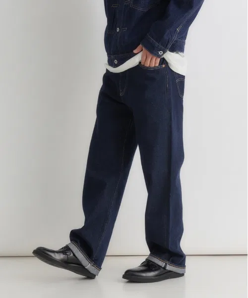 【Levi's】501 Свободные джинсы (темно-синий / винтажная стирка / американский размер) — фото 2