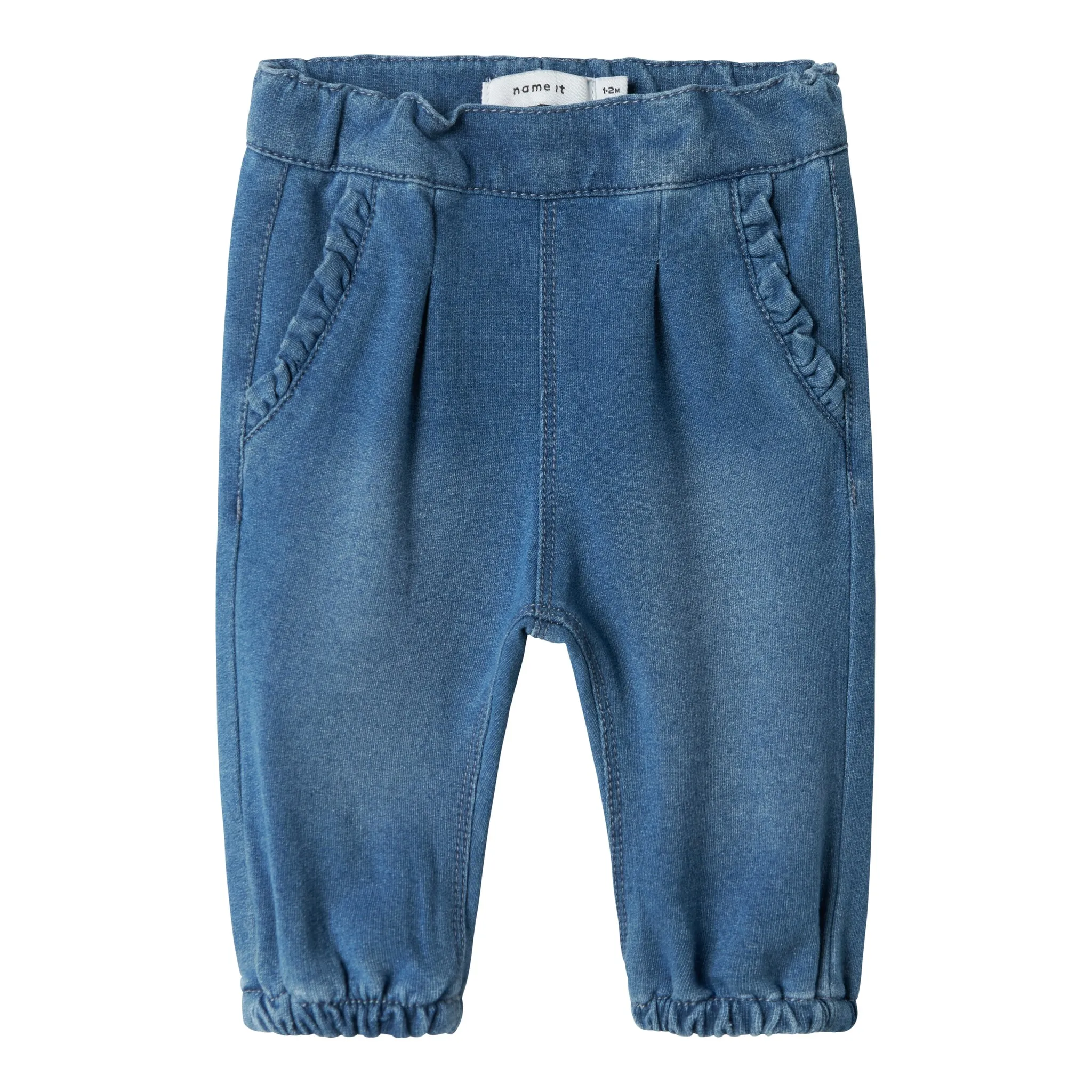 

Джинсы Name It пот "NBFBELLA ROUND JEANS 6101-TR NOOS" с прохладным эффектом истирания, синий