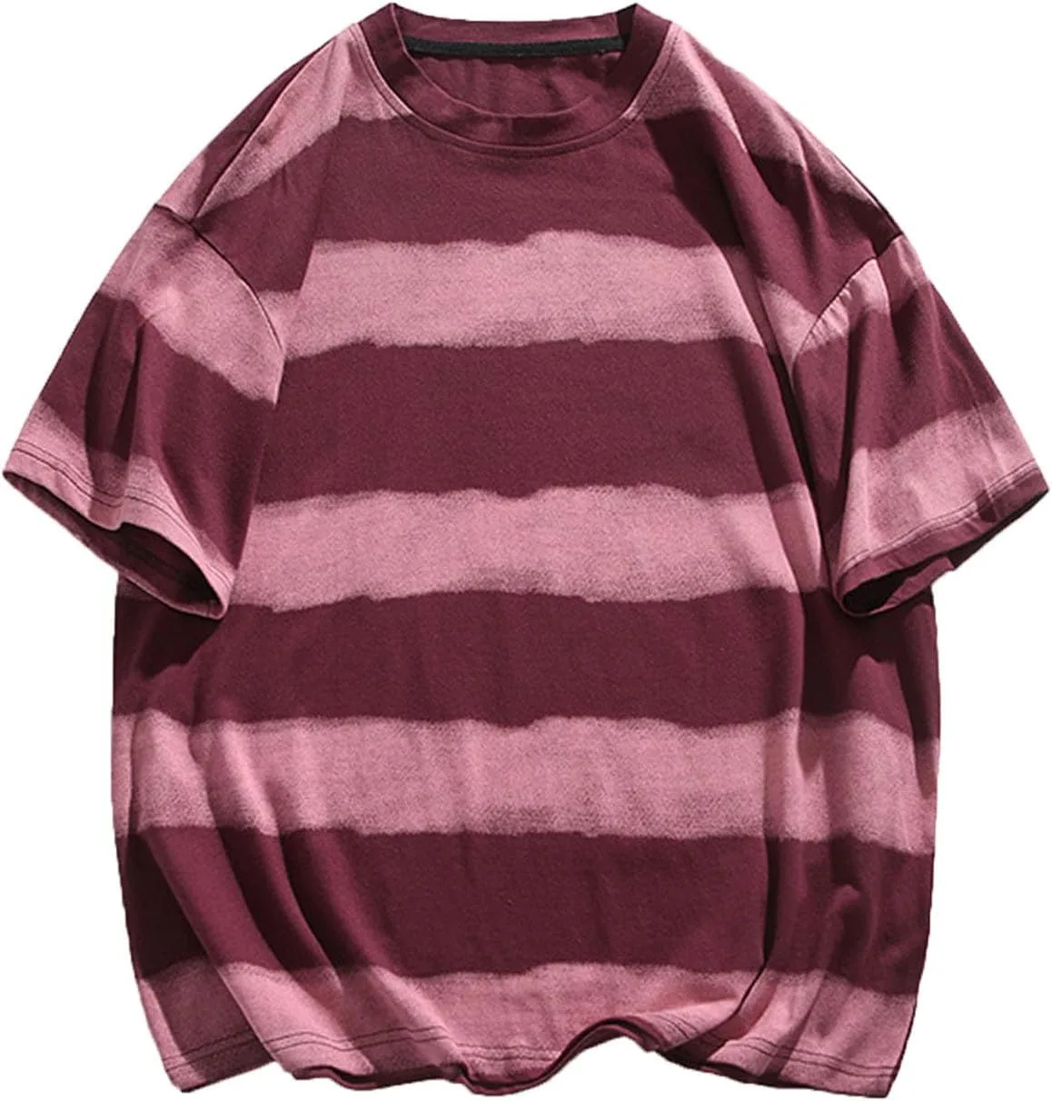 

Xiaojmake мужская футболка с коротким рукавом oversized в полоску casual