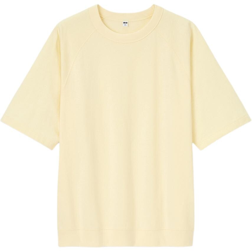 

Футболка унисекс пастельно-желтая Uniqlo, светло-желтый