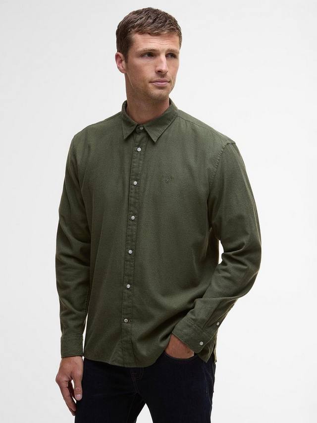 

Расслабленная длинная рубашка Sealane Barbour, Olive