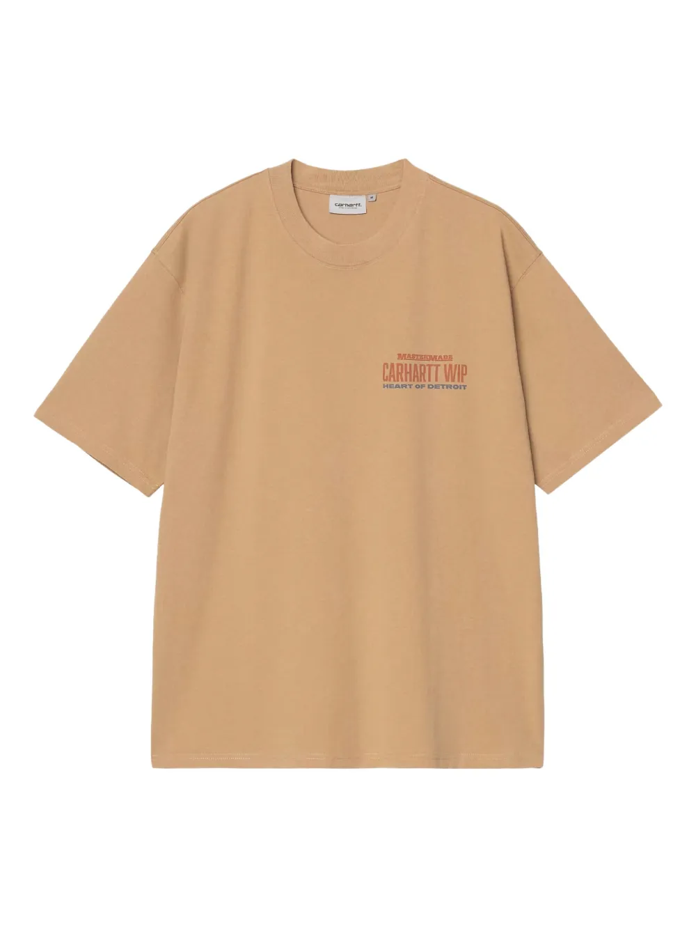 

Футболка с надписью «Детройт Харт» CARHARTT WIP, коричневый