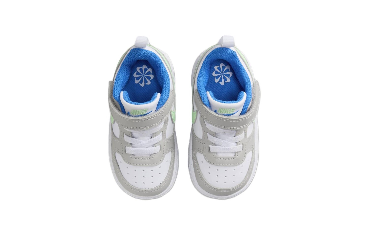 Кроссовки Nike Court Borough Low Recraft TD 'Light Iron Ore Vapor Green', белый/серый — фото 4