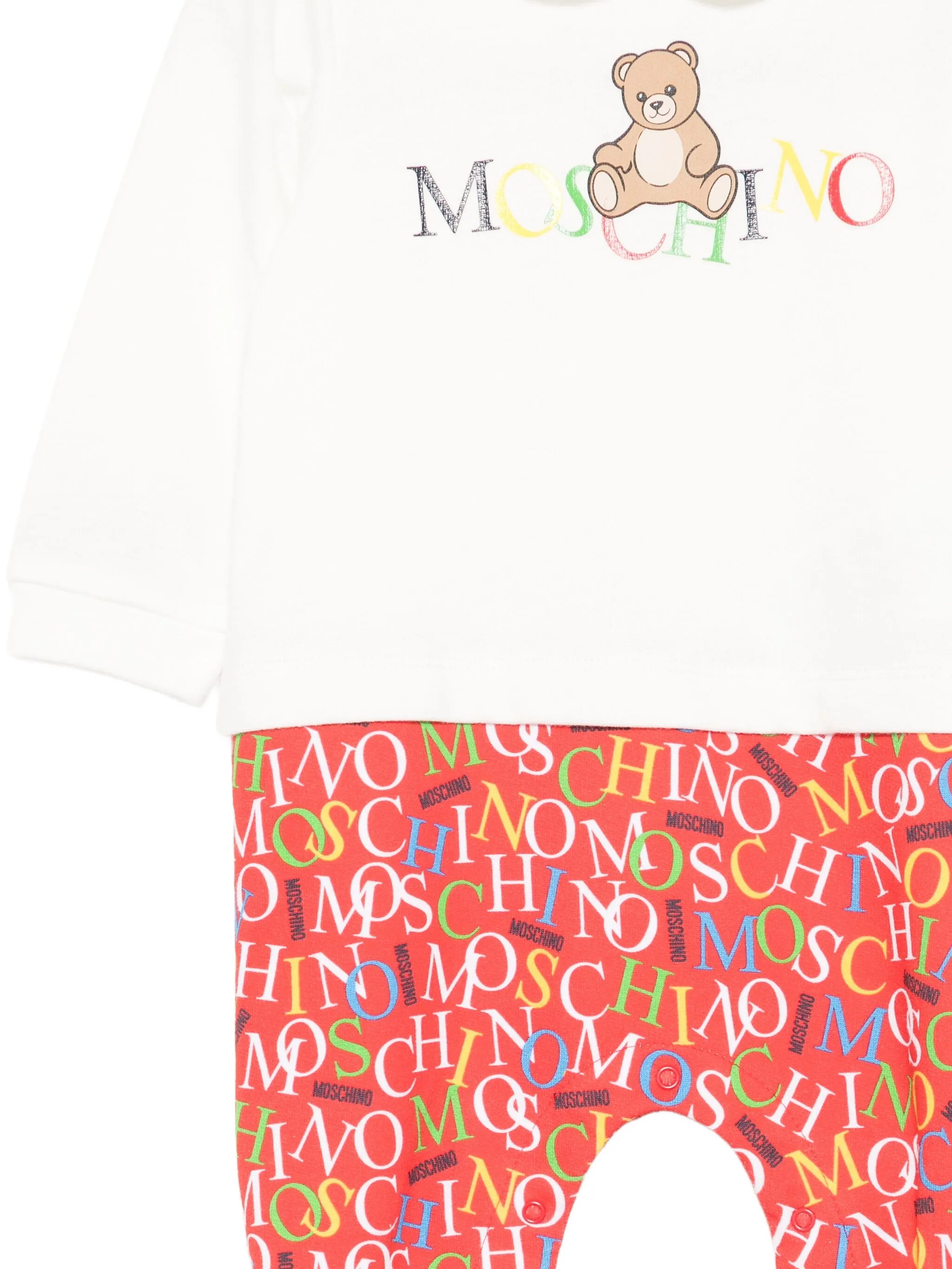 Пижама с принтом Teddy Bear Moschino Kids, белый — фото 3