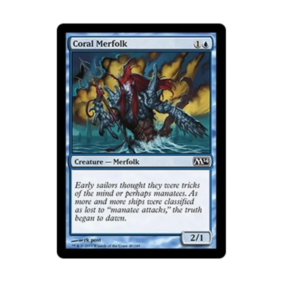 

CCG Коралловый Мерфолк (К), MTG - Magic 2014