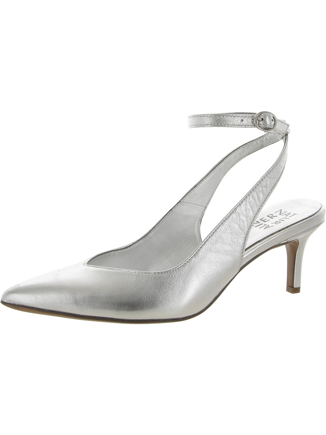 

Женские кожаные туфли Eliya со змеиным принтом Naturalizer, цвет Silver Leather