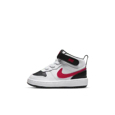 

Кроссовки Nike Court Borough Mid 2, цвет White/Black/University Red