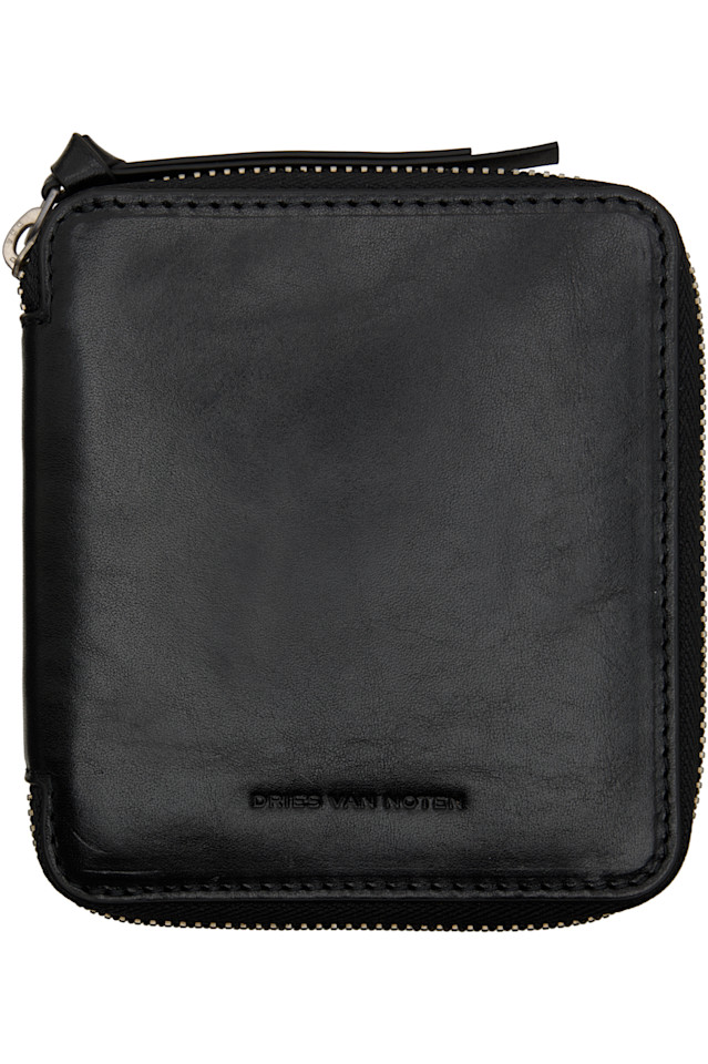

Квадратный кошелек на молнии Dries Van Noten, черный