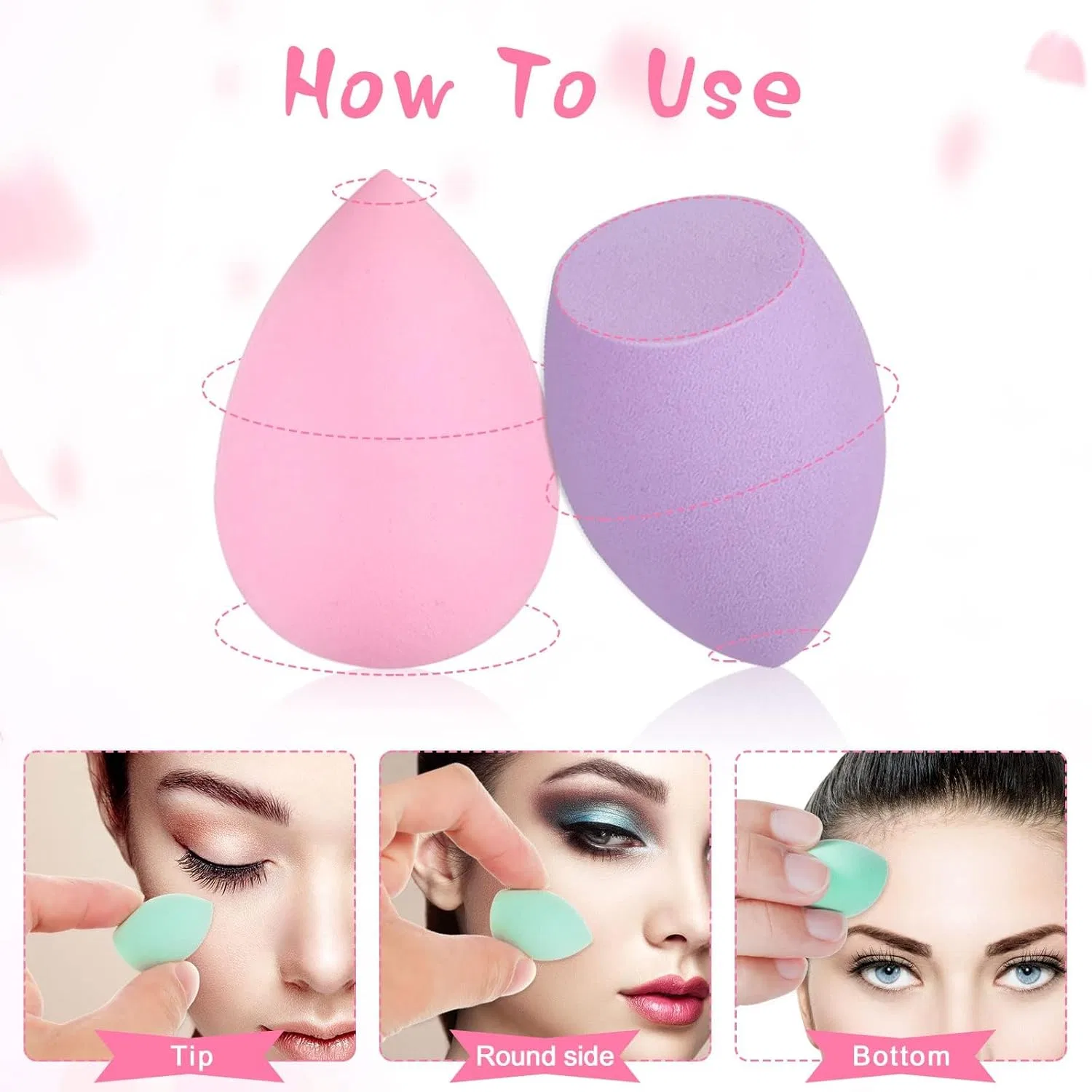 Набор спонжей для макияжа Mini Beauty Blender, 40 штук Frizlryem — фото 3