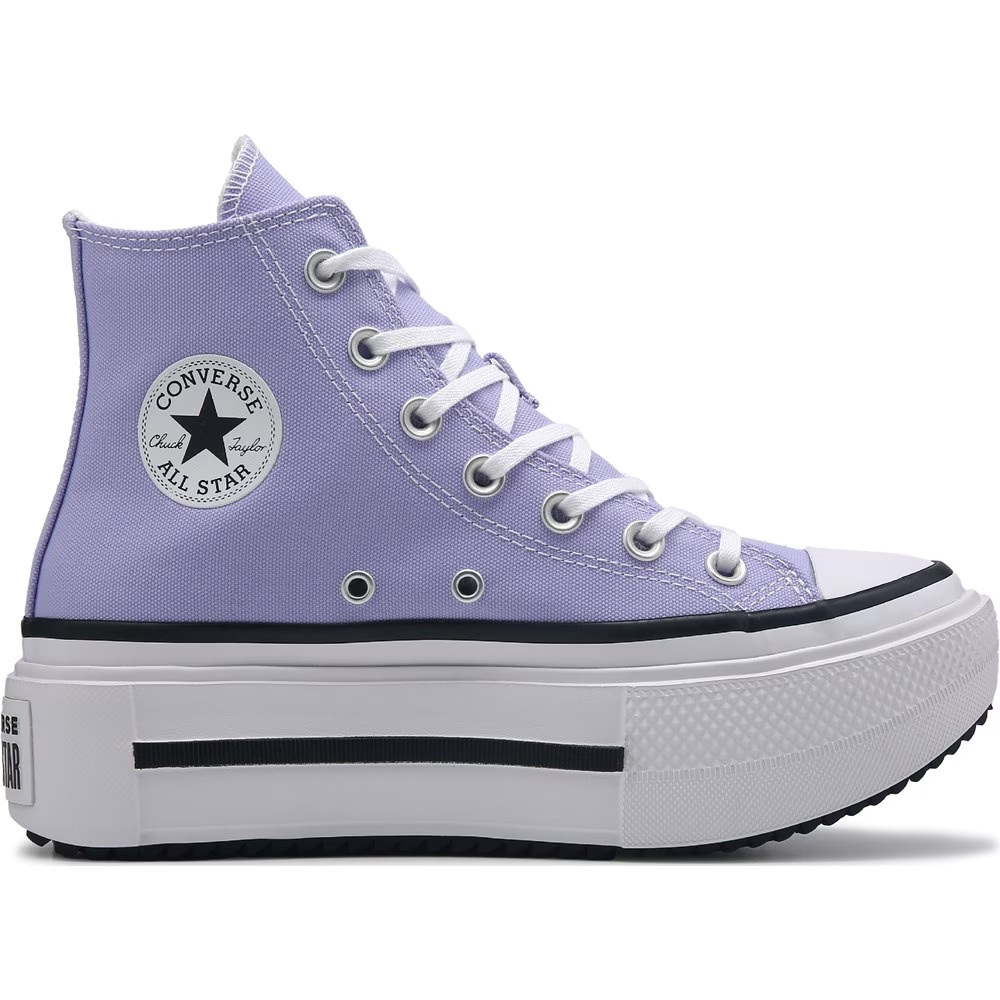 Кеды на двойной платформе Chuck Taylor Lift Double Stack High Top от Converse, purple violet heat — фото 2